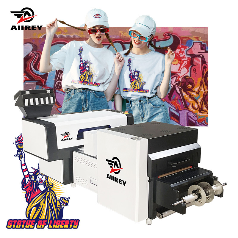 A2 T-Shirt DTF Farbe CMYK W LC LM Nanometer NY Drucker-Machine Double Heads neun