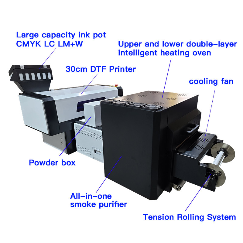 Mehrfarben-Druckerindustry-T-Shirt Tintenstrahl-Drucker Machine A3 DTF